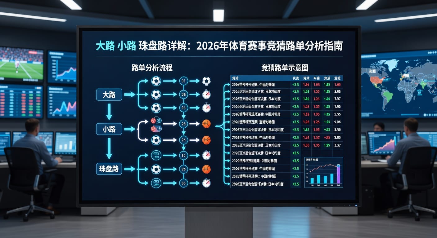 足球盘口：大路、小路、珠盘路深度解析与实战策略（2026年世界杯投注）