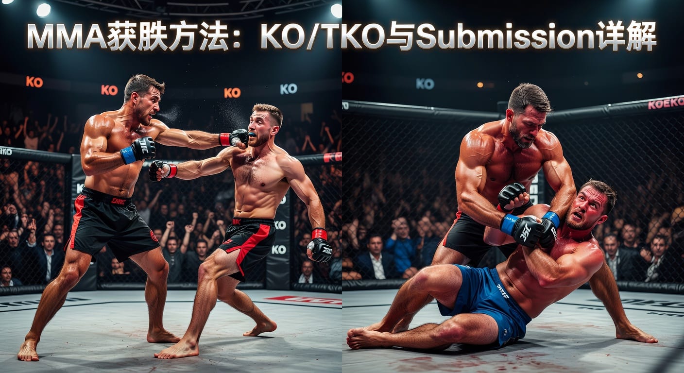MMA方法 method of victory KO/TKO Submission：体育数据分析