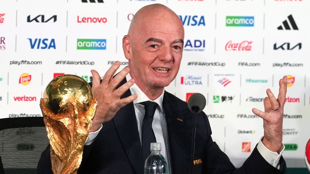 因凡蒂诺谈世界杯签证与票价：FIFA要“冷静处理”